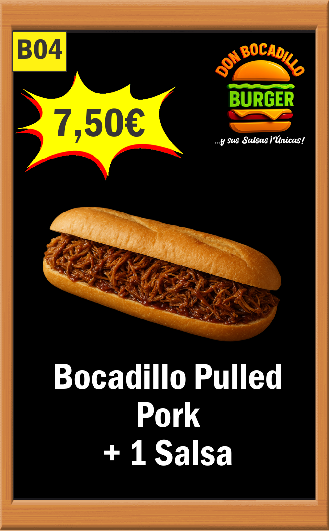 BOCADILLO PULLED PORK