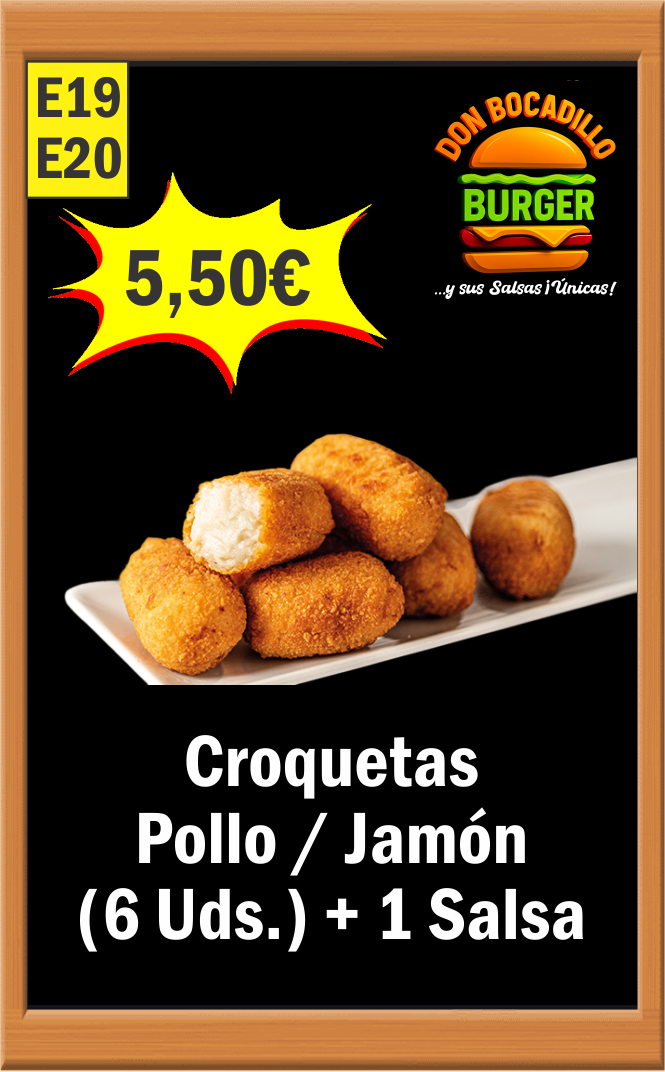 CROQUETAS POLLO O JAMON
