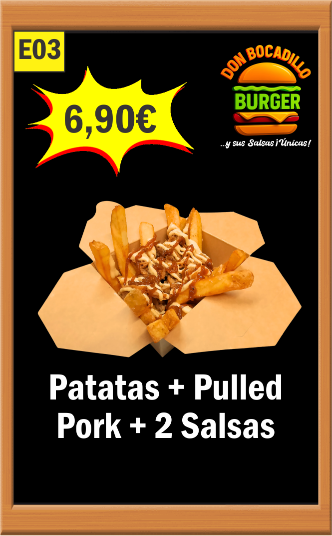 PATATAS + PULLED PORK