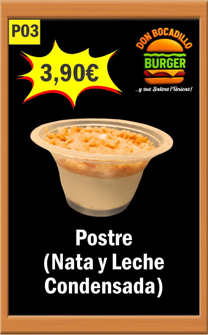 POSTRE NATA Y LECHE